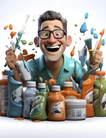 cartoon-man-with-cleaning-products-white-background-3d-rendering_1057-135020