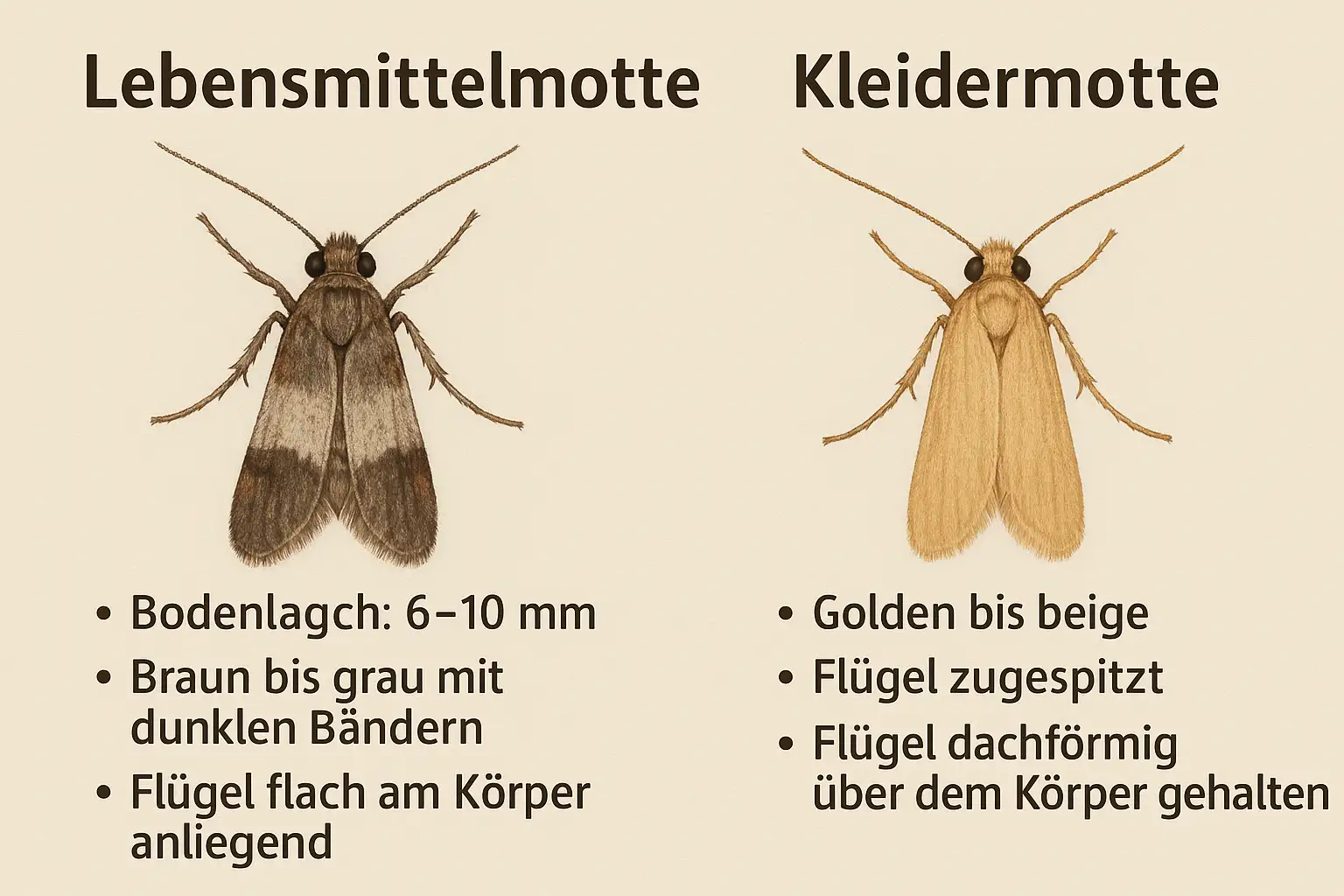 Mottenbekämpfung Kammerjäger Schädlingsbekämpfung